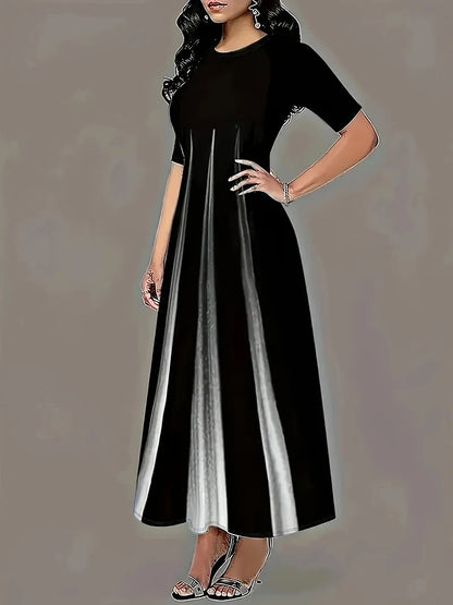 Women’s Celebrity Print Gradient Maxi Dress