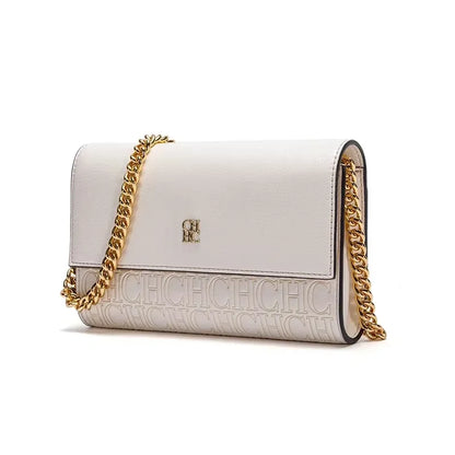 CH Fashion Letter Print Chain Shoulder Bag