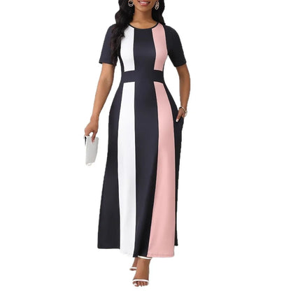 Plus Size Elegant Printed Summer Dress