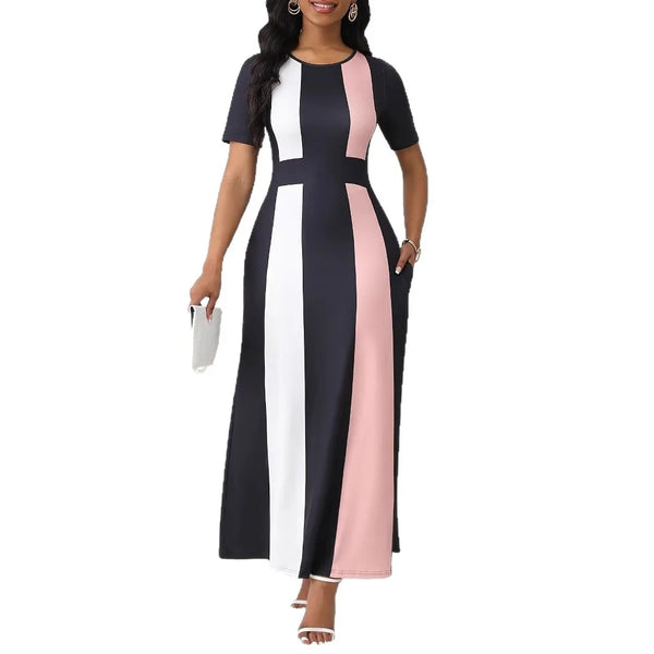 Plus Size Elegant Printed Summer Dress