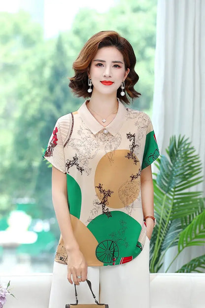 Women’s Korean Style Bow Chiffon Blouse