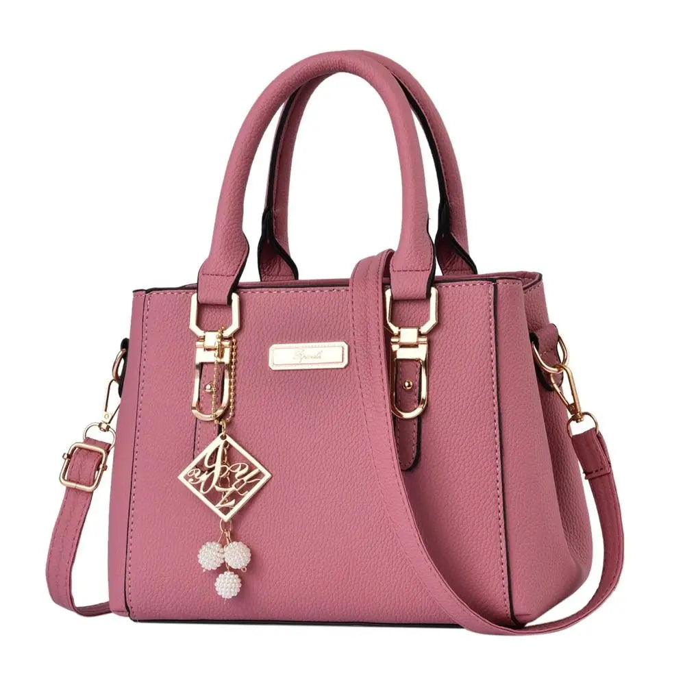 Large Capacity Leather Shoulder Messenger Bag for Women