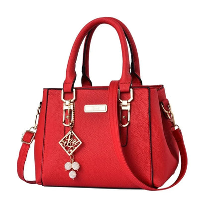 Large Capacity Leather Shoulder Messenger Bag for Women