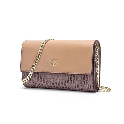 CH Fashion Letter Print Chain Shoulder Bag