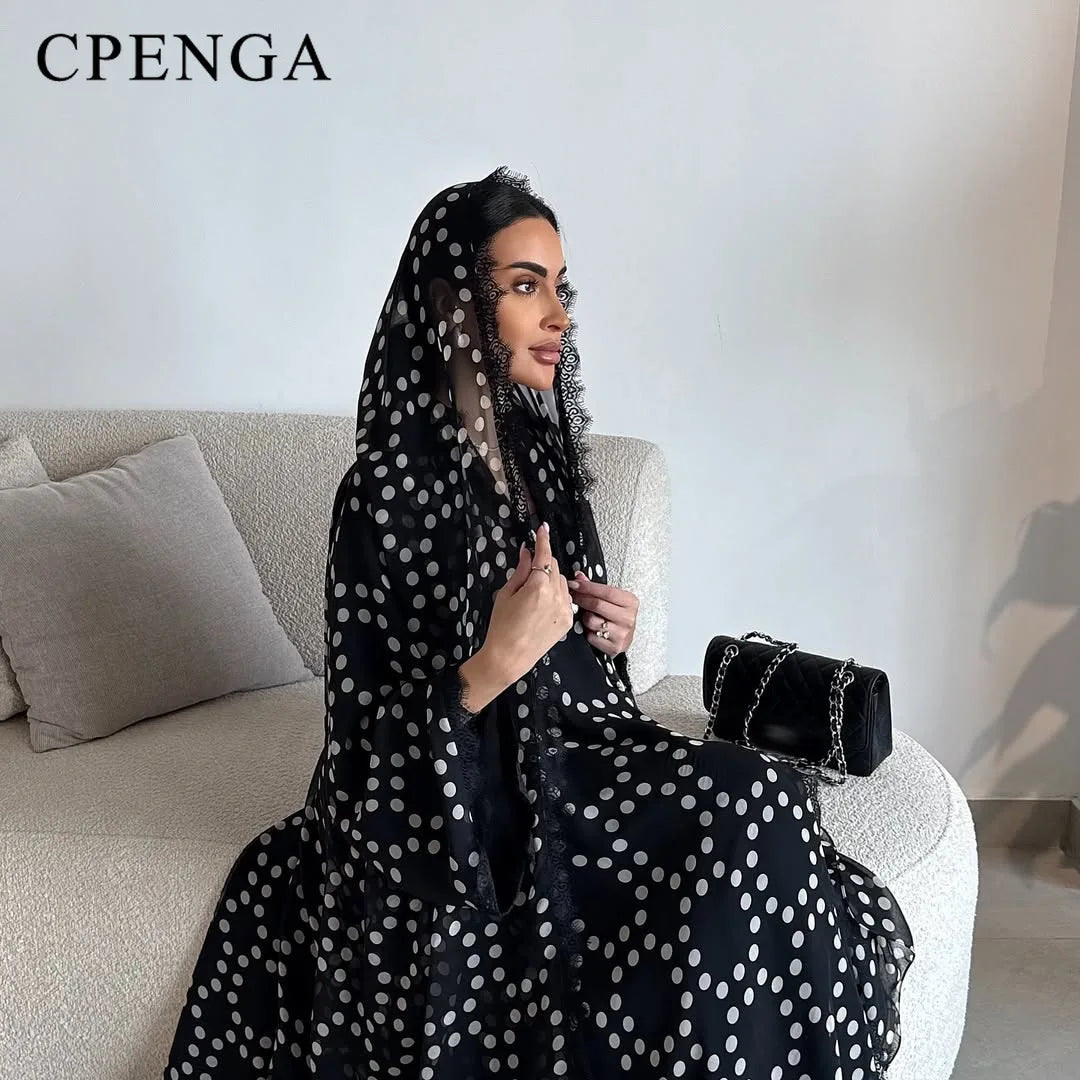 Dubai Abaya Dress with Hijab for Women – Loose Kaftan Robe