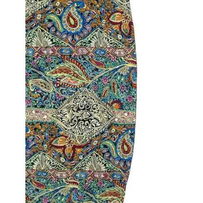 Plus Size Bohemian Print V-Neck Casual Blouse