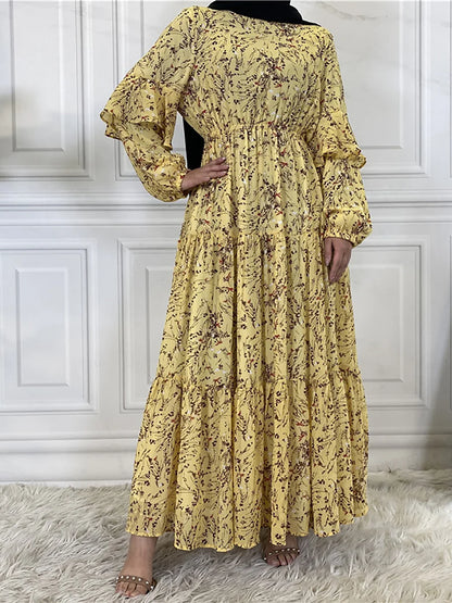 Modest Ramadan Kaftan Abaya Maxi Dress for Women