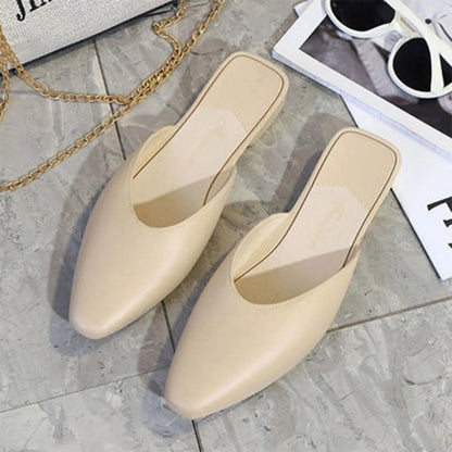Women's Closed-Toe Flat Summer Slippers