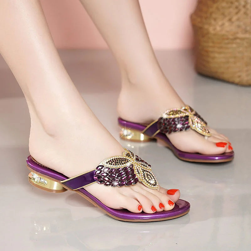 Water Diamond Bohemian Beach Sandals for Women