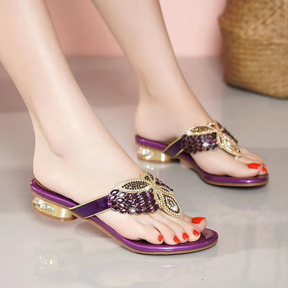 Water Diamond Bohemian Beach Sandals for Women