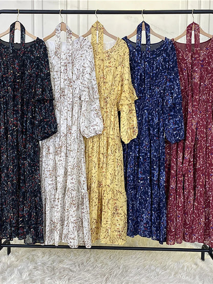 Modest Ramadan Kaftan Abaya Maxi Dress for Women