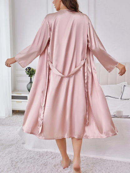 Women’s Premium Robe & Chemise Sleepwear Set