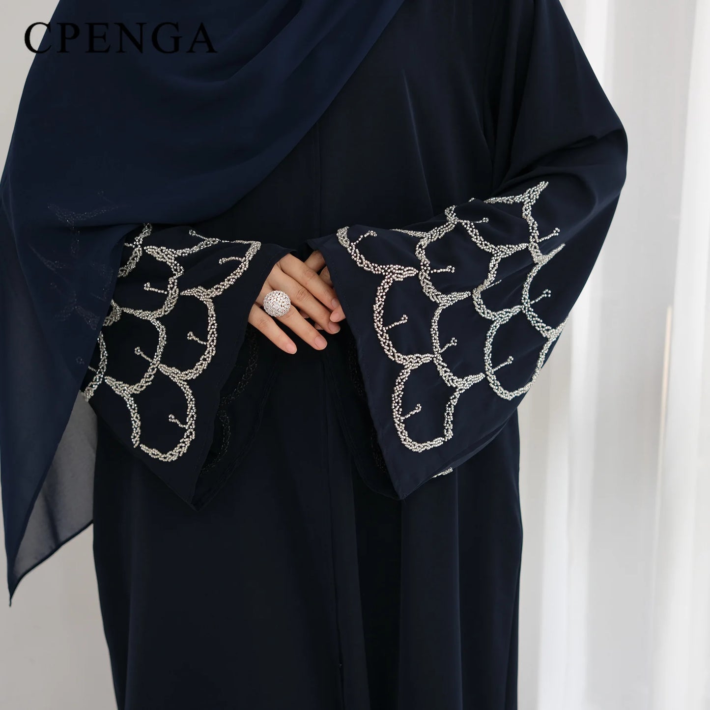 Luxury Dubai Modest Abaya Cardigan Dress for Women