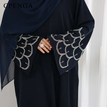 Luxury Dubai Modest Abaya Cardigan Dress for Women