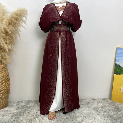 Luxury Dubai Sequin Beaded Kaftan Abaya Dress for Women