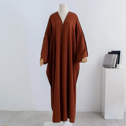 Smocked Sleeve One-Piece Prayer Abaya for Women