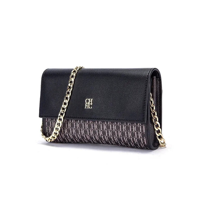 CH Fashion Letter Print Chain Shoulder Bag