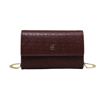 CH Fashion Letter Print Chain Shoulder Bag